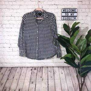 J. Crew Classic Fit Gingham Button Down